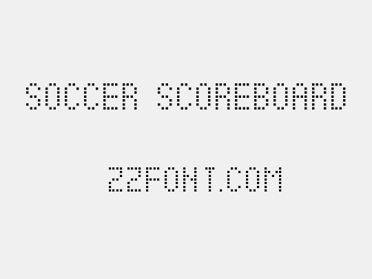 Soccer Scoreboard