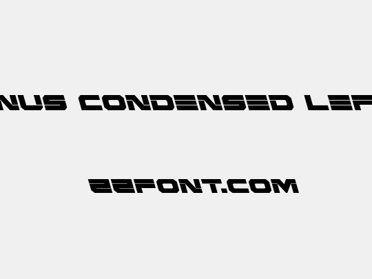 Eridanus Condensed Leftalic