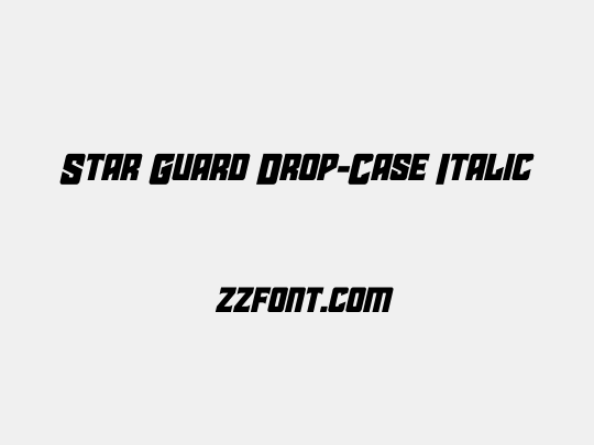 Star Guard Drop-Case Italic