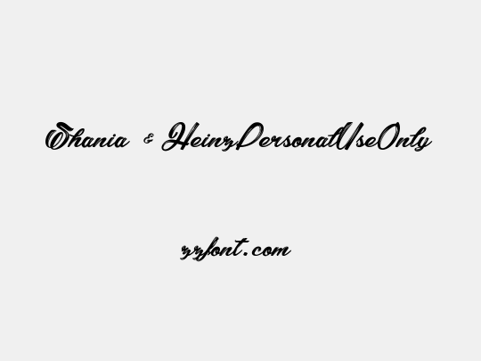 Shania & HeinzPersonalUseOnly