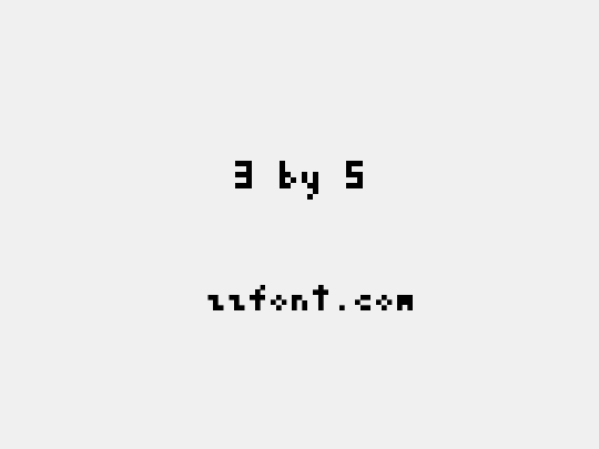 3 by 5