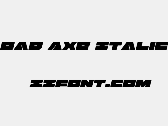 Bad Axe Italic