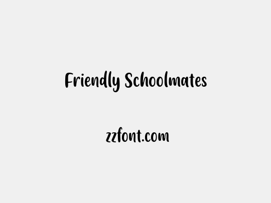 Friendly Schoolmates