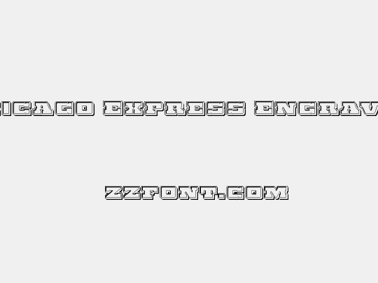 Chicago Express Engraved
