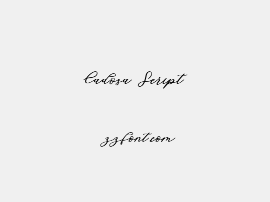 Cadosa Script
