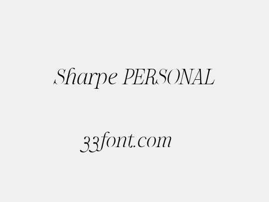 Sharpe PERSONAL