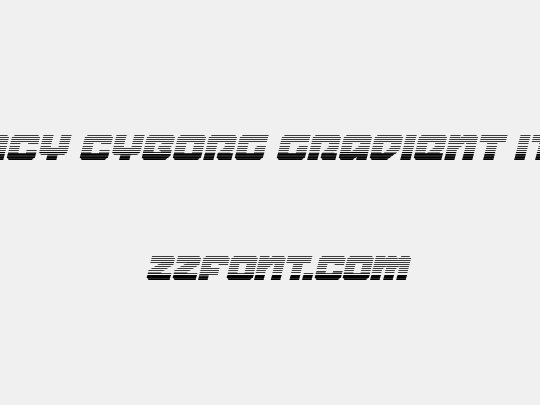 Legacy Cyborg Gradient Italic