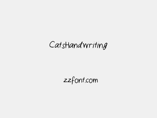 CatsHandwriting