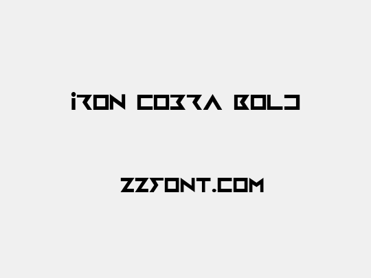Iron Cobra Bold