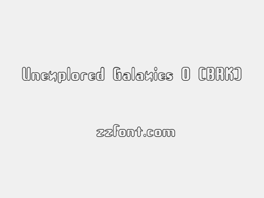 Unexplored Galaxies O (BRK)