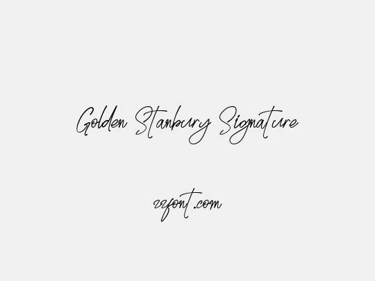 Golden Stanbury Signature