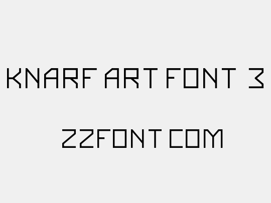 Knarf Art Font 3