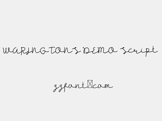WARINGTONS DEMO Script