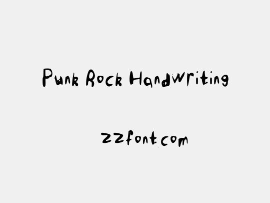 Punk Rock Handwriting