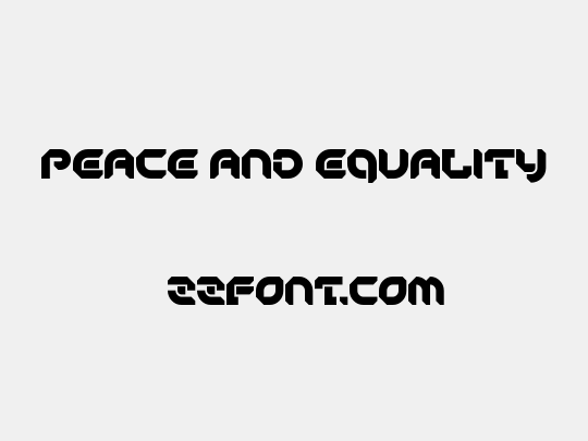 Peace And Equality