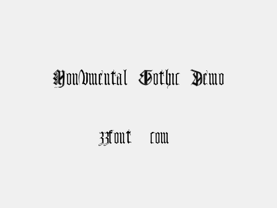 Monumental Gothic Demo