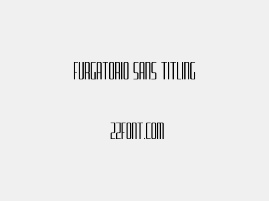 Furgatorio Sans Titling