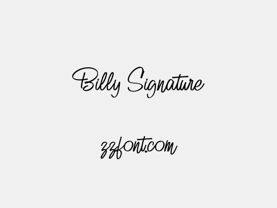 Billy Signature