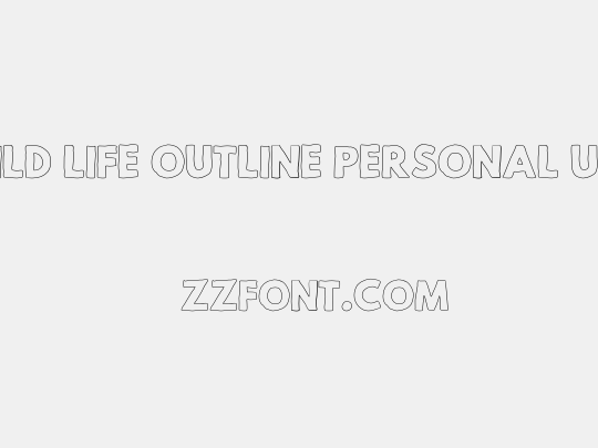 Mild Life Outline Personal Use
