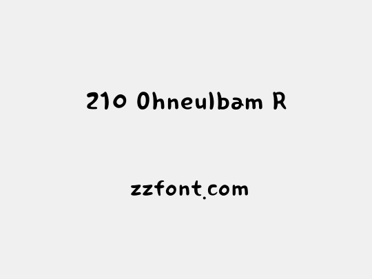 210 Ohneulbam R