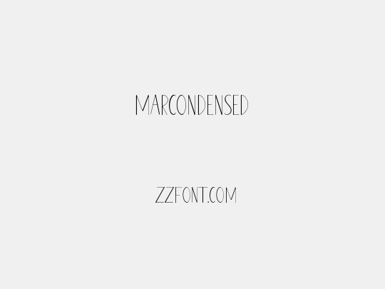 MARCONDENSED