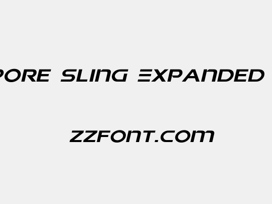 Singapore Sling Expanded Italic