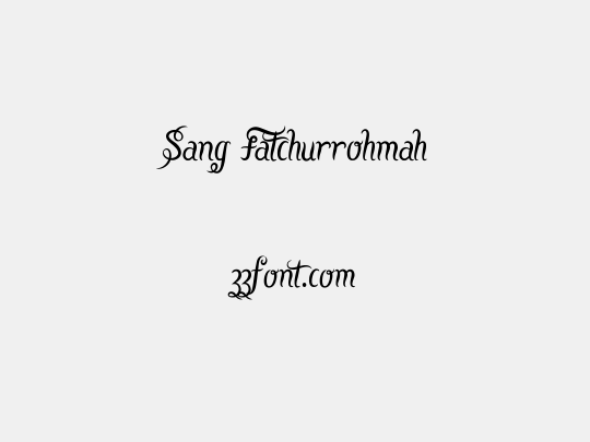 Sang Fatchurrohmah