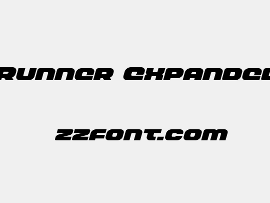 Front Runner Expanded Italic