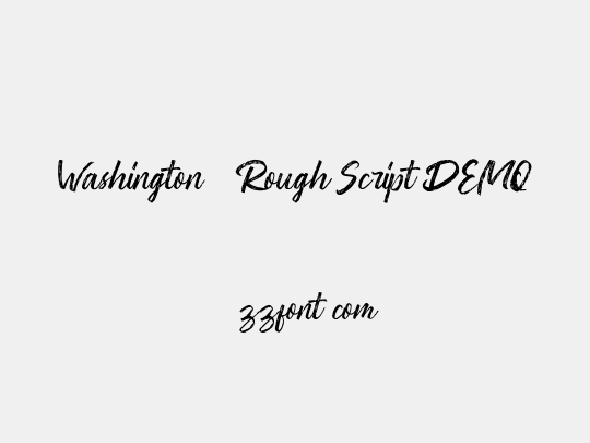 Washington ~ Rough Script DEMO