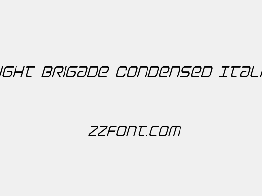 Light Brigade Condensed Italic