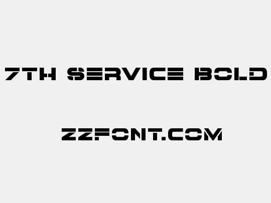 7th Service Bold
