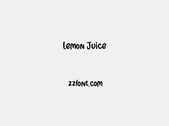 Lemon Juice