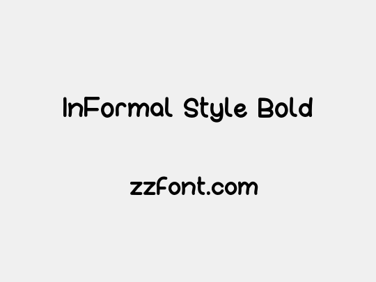 InFormal Style Bold