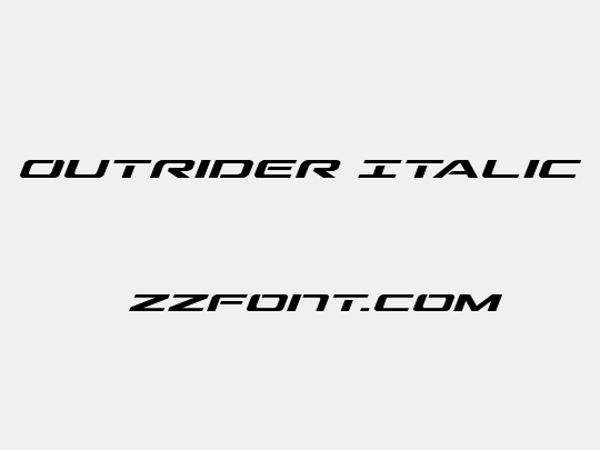 Outrider Italic