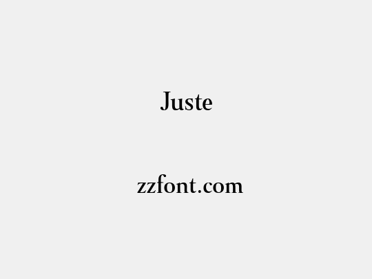Juste