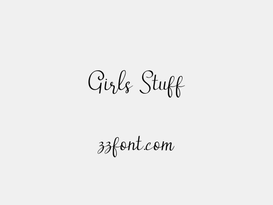 Girls Stuff