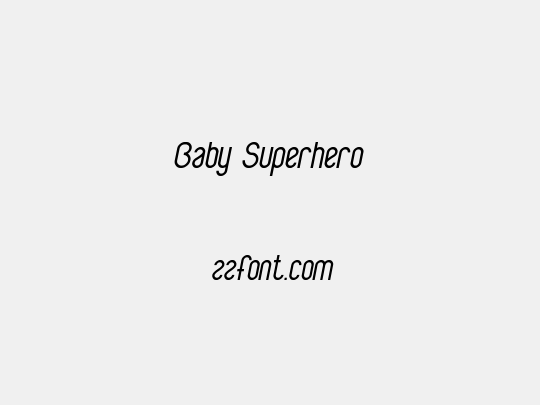 Baby Superhero