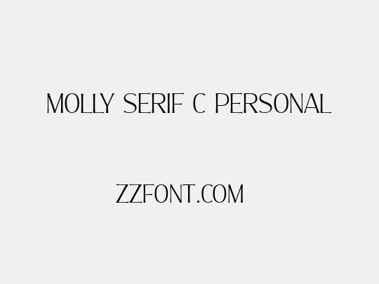 Molly Serif C PERSONAL