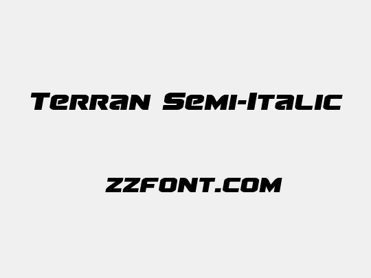 Terran Semi-Italic