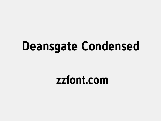 Deansgate Condensed