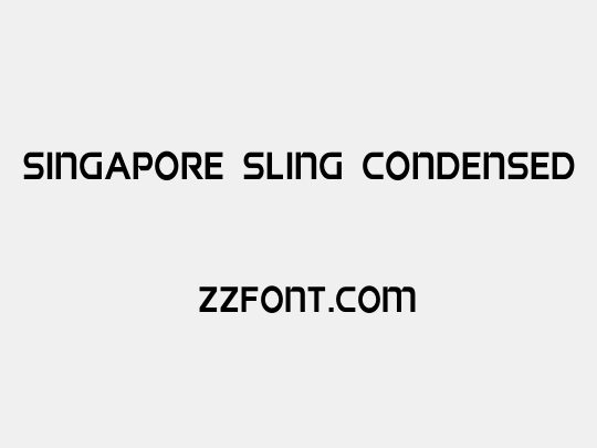 Singapore Sling Condensed