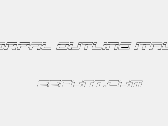 Vorpal Outline Italic