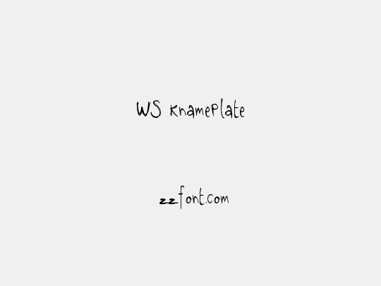 WS KnamePlate