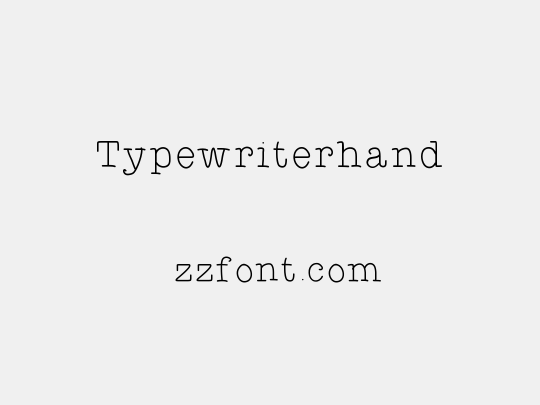 Typewriterhand