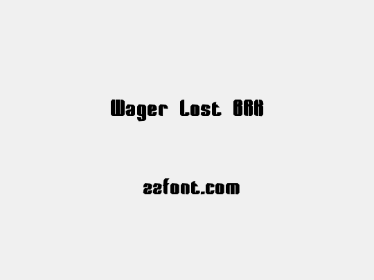 Wager Lost BRK