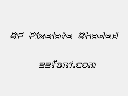 SF Pixelate Shaded