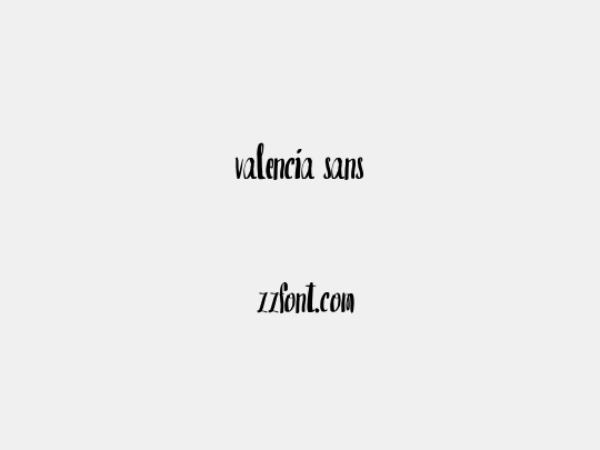 valencia sans