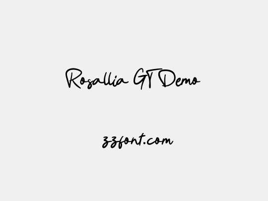 Rosallia GT Demo