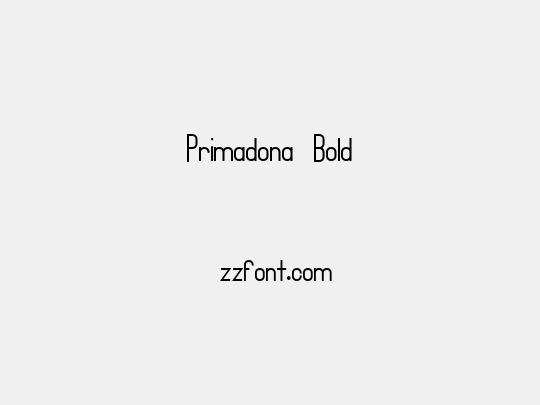 Primadona Bold