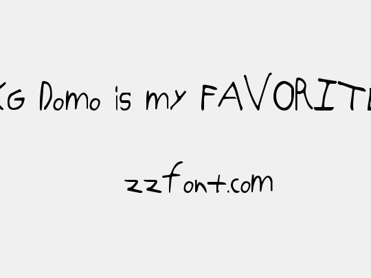 KG Domo is my FAVORITE